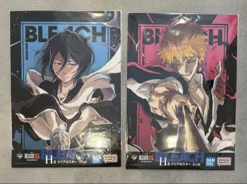 BLEACH 제일복권 H상 클리어 포스터 쿠로사키 이치고 후목 루키아