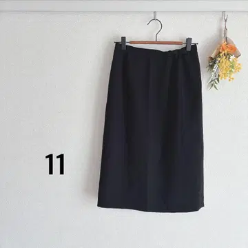 타이트 스커트 무릎 기장 블랙 11 일본제 캐주얼 출퇴근 오피스