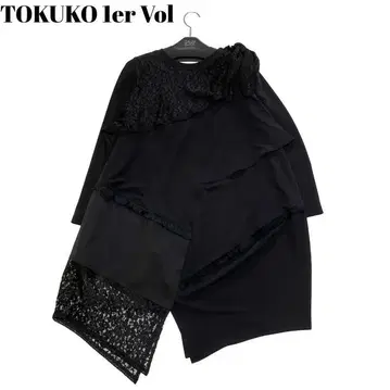 미사용 택 포함 TOKUKO 1er Vol 튜닉 레이스 이소재 MIX