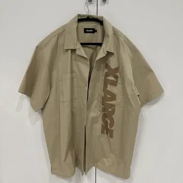 XLARGE 베이지 반팔 셔츠 L
