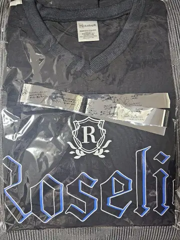 Roselia Sei stark 특제 나일론 티셔츠와 은색 테이프 세트