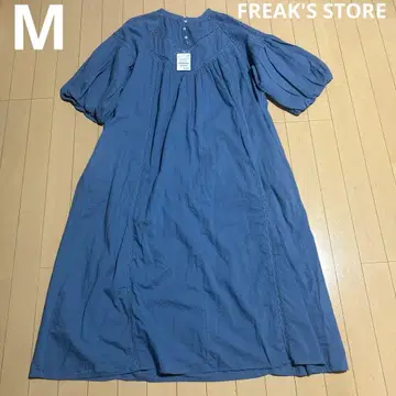 미사용 새상품 FREAK'S STORE 블루 레이스 코튼 원피스 M