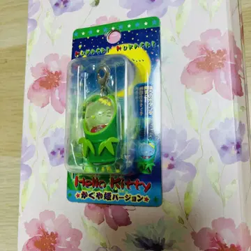 레어 지역 한정 키티 헬로키티 아크릴 키링 그린