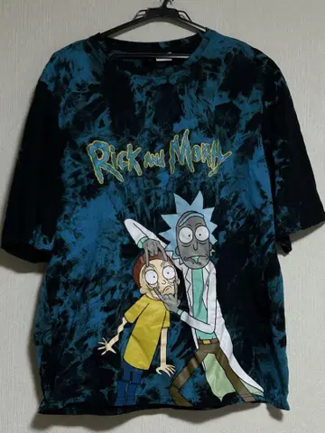 새상품급 Rick and Morty 릭 앤 모티 타이다이 반팔 티셔츠