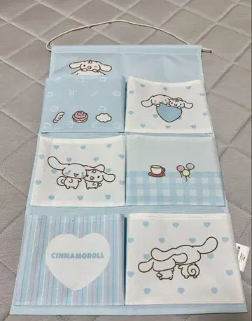 산리오 시나몬 시나모롤 월 포켓 6 포켓 아베일 수납