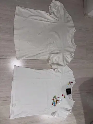 프랑슈리페 Cynthia Rowley 자수 화이트 티셔츠