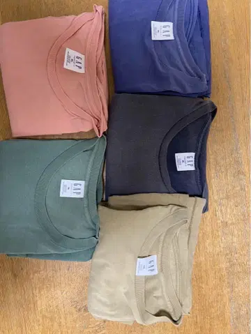 90s GAP 포켓 T 5장 세트