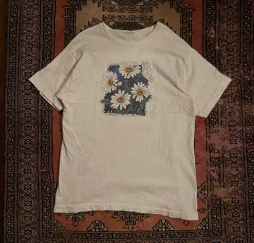 1980년대 L.L. Bean 꽃 예술 티셔츠