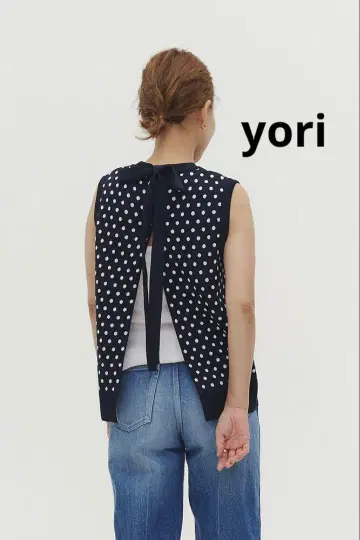 마린 도트 백 리본 베스트 yori