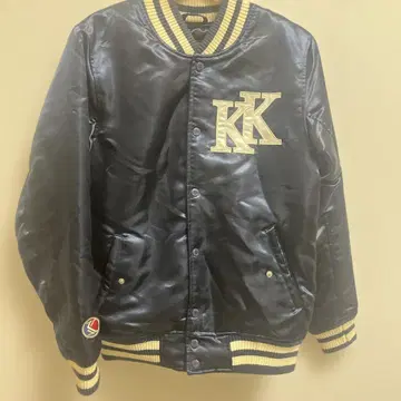 KARL KANI 네이비 바시티 자켓 KK 로고