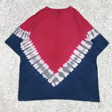 90'S H.L.MILLER 티셔츠 타이다이 소매 싱글 스티치