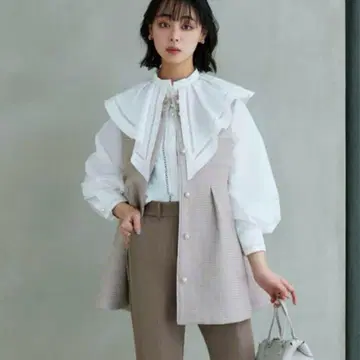 RUIRUE BOUTIQUE 세레모니 수트 트위드 베스트 팬츠 세트