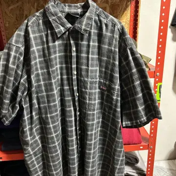 GENUINE 디키즈 체크 셔츠 반팔