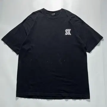 00s NHS 스켈레톤 키 블랙 티셔츠 L Y2K 6764