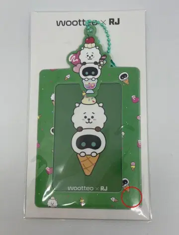 BTS Wootteo RJ 진 트레이딩 카드 케이스 포토 카드 프레임