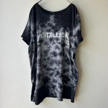 Metallica 메탈리카 밴딩 티셔츠 타이다이 염색 유니섹스