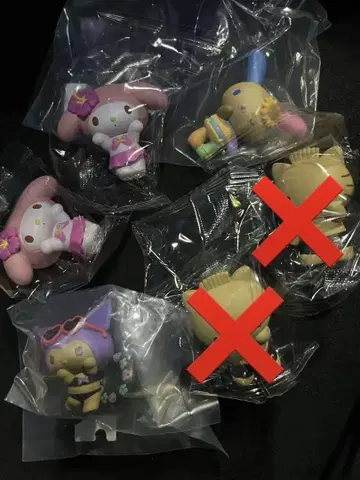산리오 캐릭터즈 모두 함께 바캉스 피규어