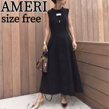AMERI VINTAGE 백 오픈 원피스 DRESS 프리