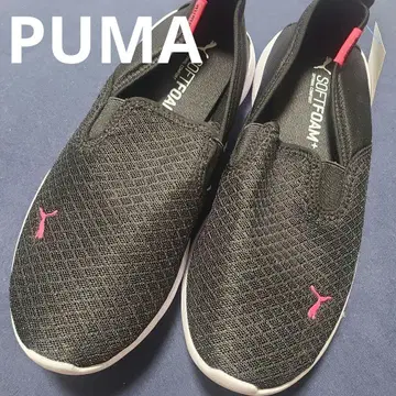 새상품급 PUMA 블랙 슬립온 소프트 폼