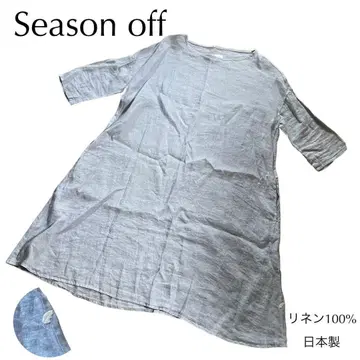 Season off 시즌 오프 일본제 린넨 7부 소매 원피스
