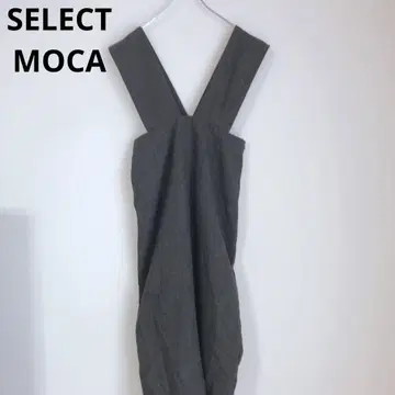 셀렉트 모카 살로펫 원피스 슬림 울 혼방 블랙 F