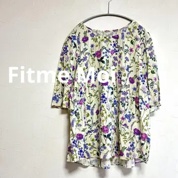 핏미 모이 Fitme Moi 린넨 혼방 꽃무늬 상의 LL