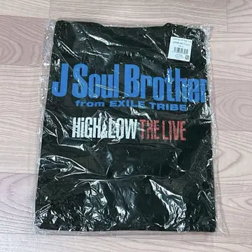 HIGH&LOW 삼대째 J SOUL BROTHERS 빅 티셔츠 블랙