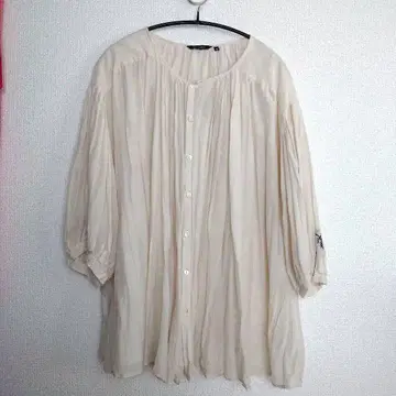 pas de calais 면 실크 클론 블라우스