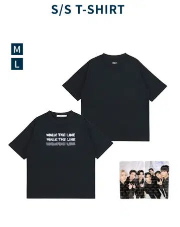 Enhypen walk the line 블랙 바디 티셔츠 M 사이즈