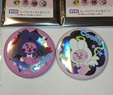 BTS COOKY Angel & Villain 캔 배지 2개 세트