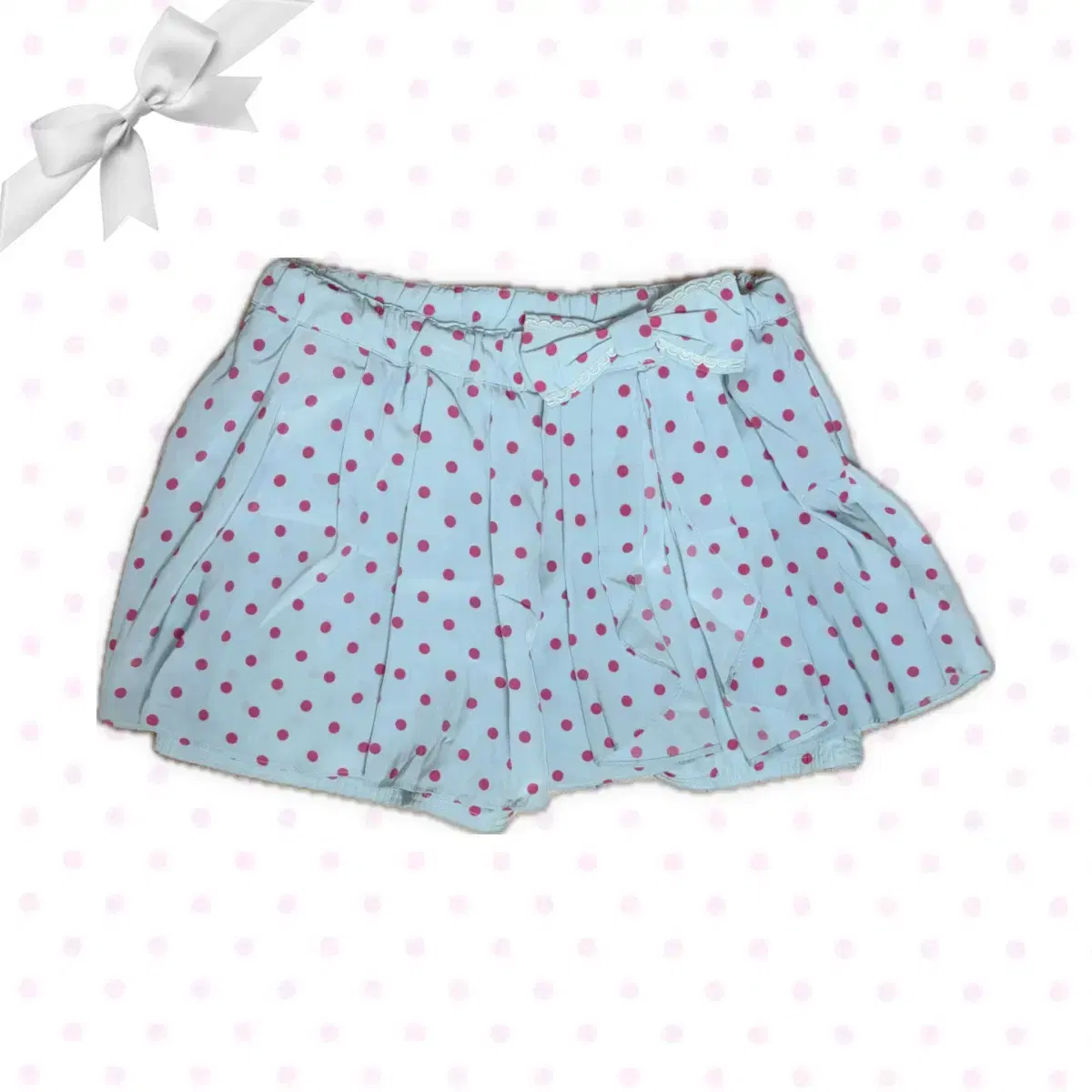 Mezzo Piano Mint & Red Mori Girl Hime Gyaru Style Shorts Skirt Rare Dot Item