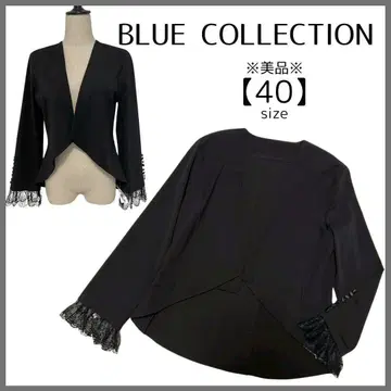 새상품급 BLUE COLLECTION 노카라 자켓 포멀 결혼식 블랙