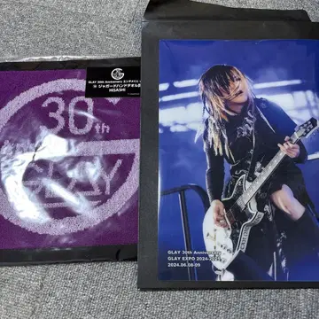 GLAY 엔터테인먼트 복권 HISASHI 타월 클리어 포스터 세트