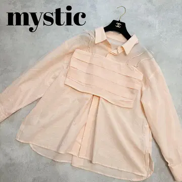mystic 미스틱 뷔스티에 세트 BIG 셔츠 핑크