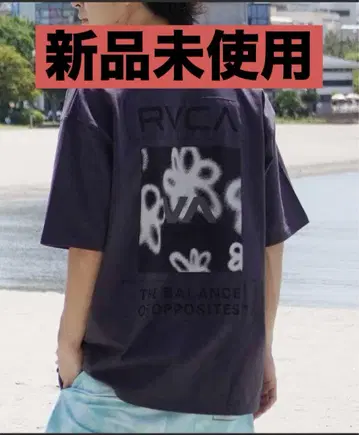 RVCA 무라사키 스포츠 한정판 헤비 웨이트 티셔츠 네이비 M 루카