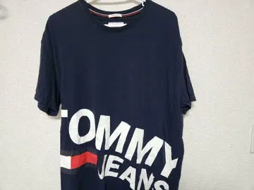 토미 청바지 TOMMY JEANS 빅 로고 티셔츠 네이비 L