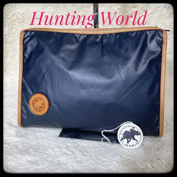 HUNTING WORLD 헌팅 월드 세컨드 백 클러치 백