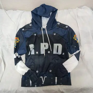 바이오하자드 re2 RPD 모티브 후드티 레온
