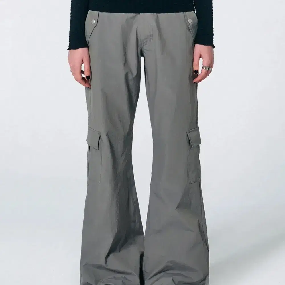 Bad Blood Squad Nylon Curved Cargo Pants - Black on Bunjang