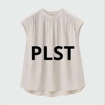 플라스테 PLST 프렌치 슬리브 펄 버튼 블라우스 화이트 XS