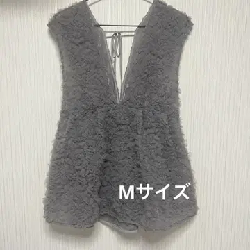 마이스트 데코라 튤 블라우스 라이트 그레이 M
