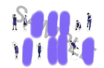 트라이 스톤 대운동회 팀 퍼플 아크릴 스탠드