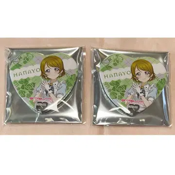 코이즈미 하나요 러브 라이브 하트 캔뱃지 GiGO 콜라보 카페 2개 세트