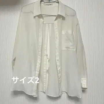 앱와이어 시어 블라우스 얇은 베이지