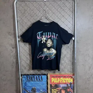00s~ 2Pac 랩 티 L 2 팩 랩 티셔츠 밴딩 티셔츠