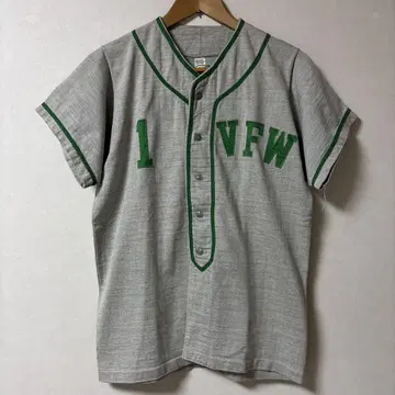 1960년대 빈티지 밀리터리 베이스볼 셔츠 VFW 대전 물품