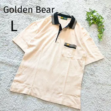 Golden Bear 골든 베어 피케 셔츠 L 베이지 블랙 4388