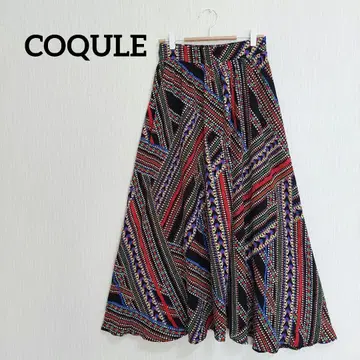 택 포함 새상품 COQULE 코쿠레 올 패턴 롱 스커트 배송비 포함