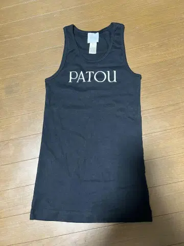 PATOU 블랙 탱크탑 XS