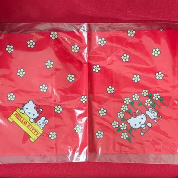 레어 1999년 레트로 헬로키티 손수건 플라워 SANRIO